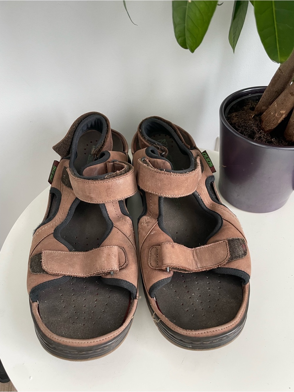 Men Size 12 Mephisto SANO Yoann Brown Sandals